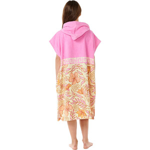 2024 Rip Curl Girls Mixed Hooded Towel / Poncho 00EGTO - Peach